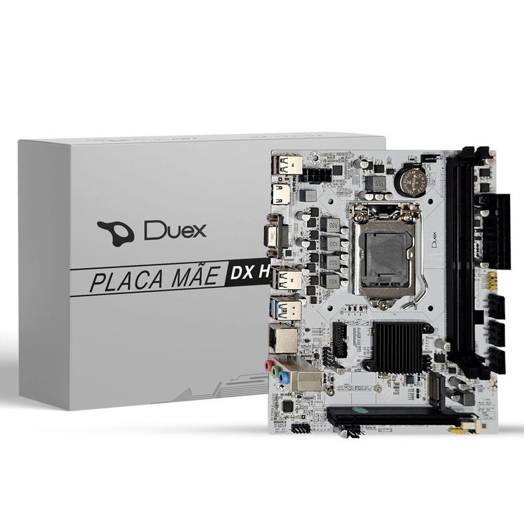 Placa Mãe Duex DX-H110ZG M2 Intel LGA 1151 DDR4 White Edition