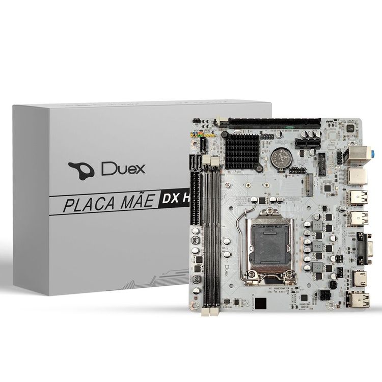 Placa Mãe DX H61ZG M.2 Intel LGA 1155 DDR3 White Edition