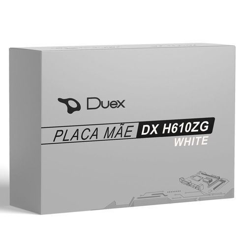 Placa Mãe DX H610ZG M.2 Intel LGA 1700 DDR4 White Edition DX